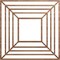 Ekena Millwork Raven Wood Fretwork Pierced Ceiling Medallion, Walnut, 32"OD x 11 3/4"ID x 3/8"T CMWP32X32X0375RAWA - alternate 1